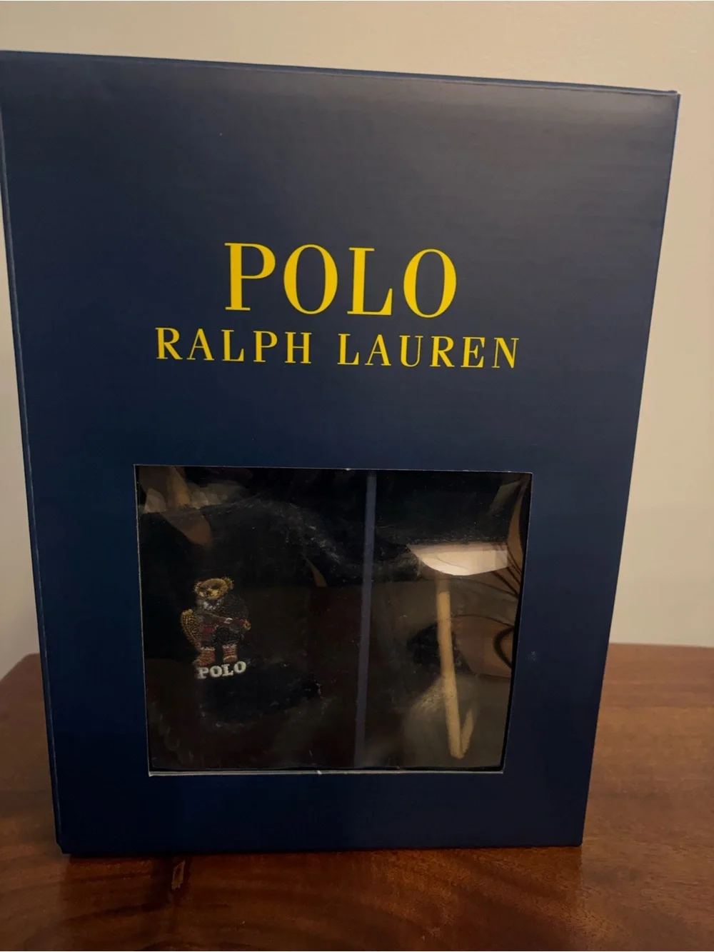 Polo Ralph Lauren Men’s Black Suede Moccasin Loafers w/ Brenan Polo Bear size 8